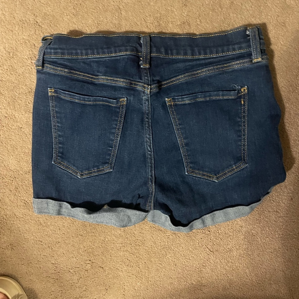 Old Navy Dark Blue Jean Shorts - Picture 3 of 5